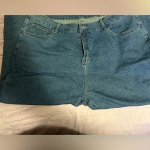 Temu ankle length plus size jeans